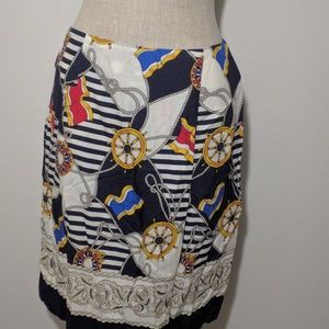 Kithie lee natical theme skirt size 10 (1)